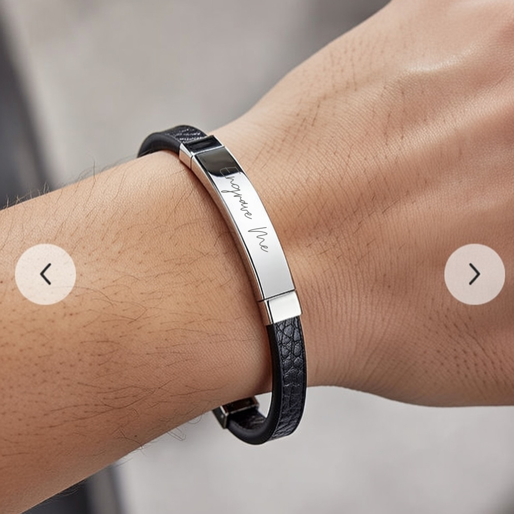 Engravable Bracelet Silver Slim Blank - Seller Supplies My Custom Designs