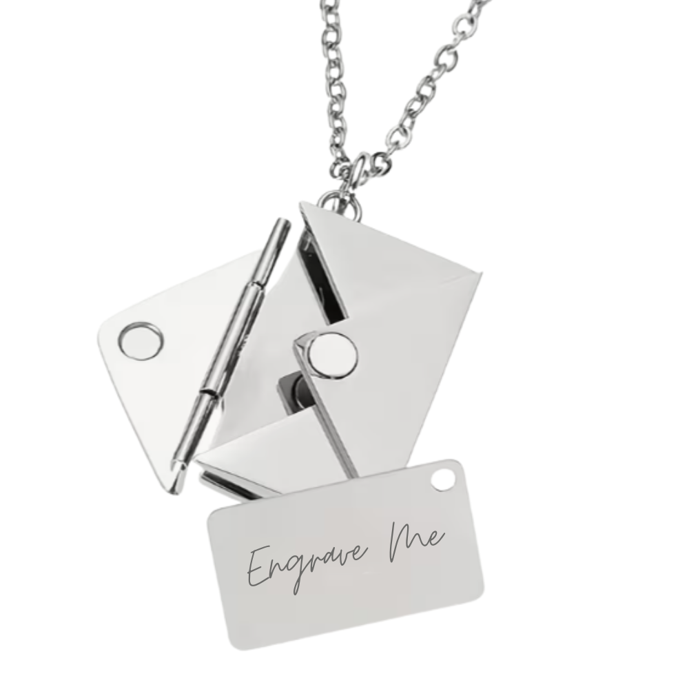 Engravable Jewelry Blank - Envelope & Letter - Seller Supplies My Custom Designs