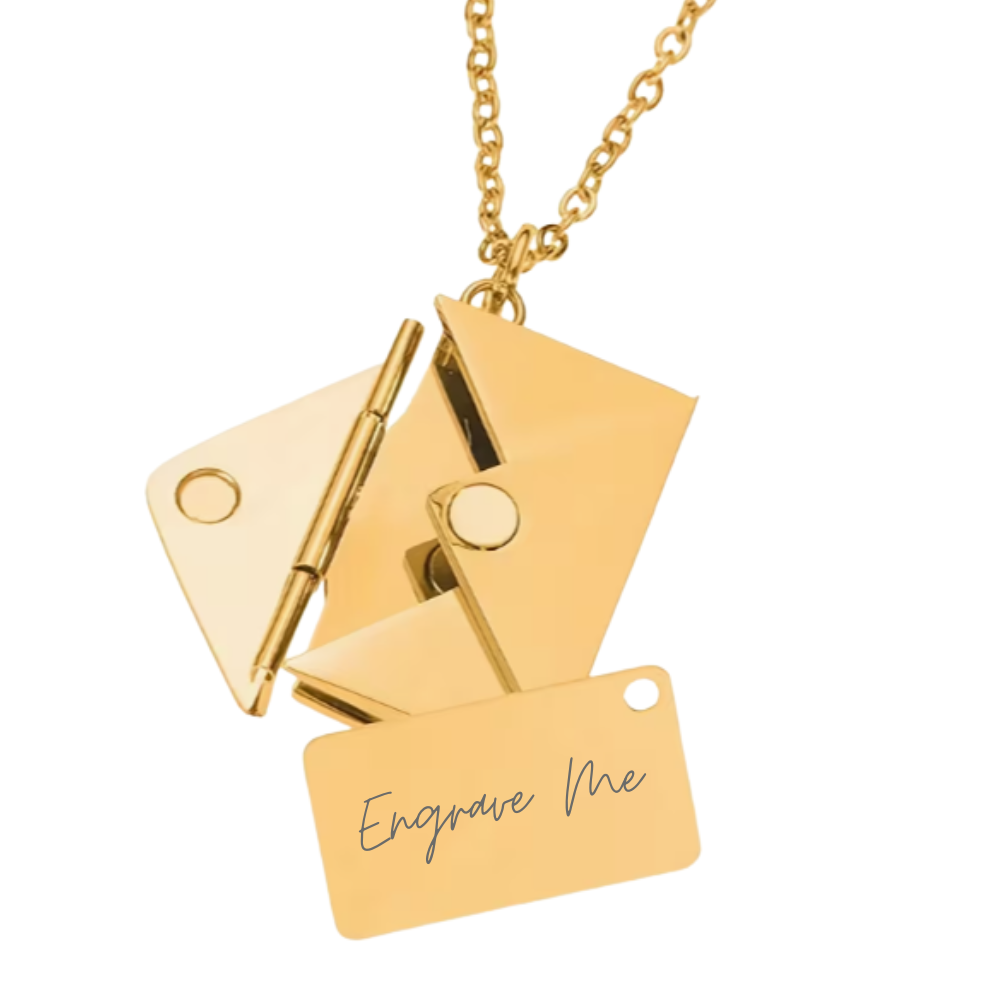 Engravable Jewelry Blank - Envelope & Letter - Seller Supplies My Custom Designs