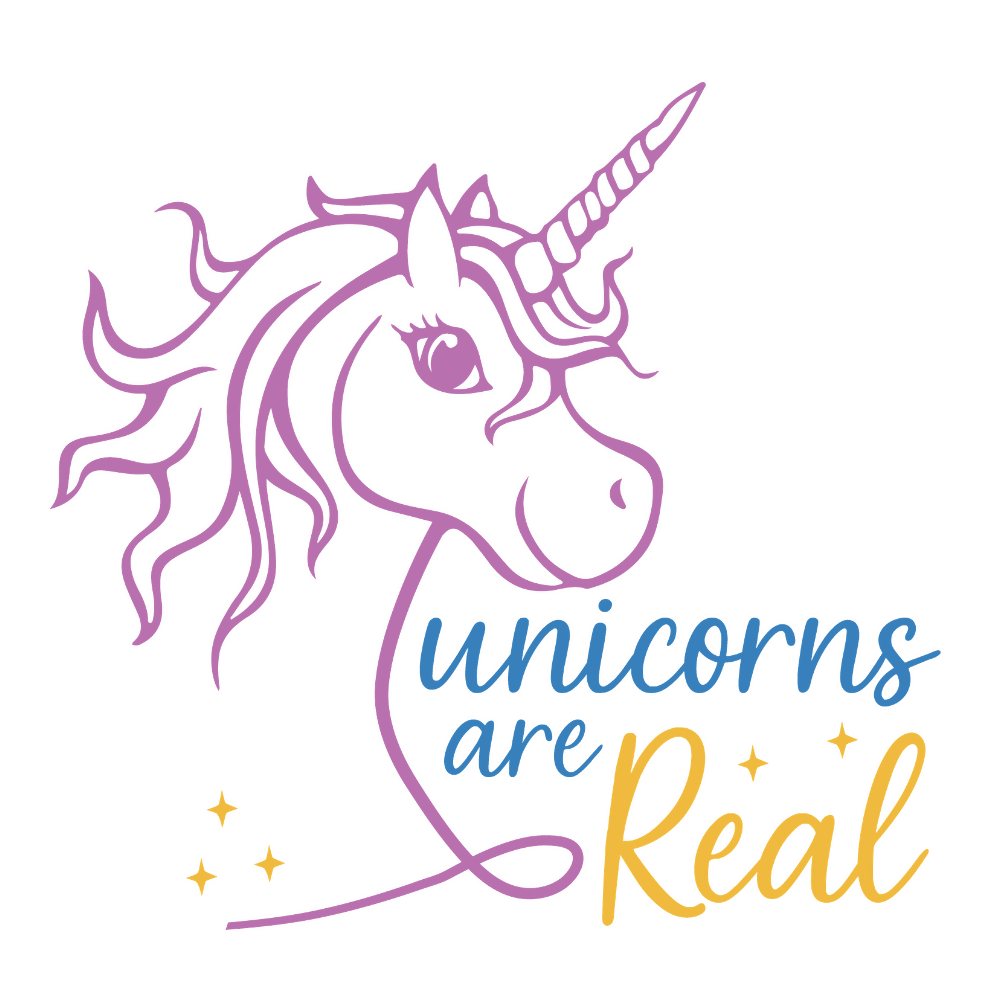 Unicorns Are Real - Unicorn - T Shirt Designs - Digital File Digital My Custom Designs ZIP File