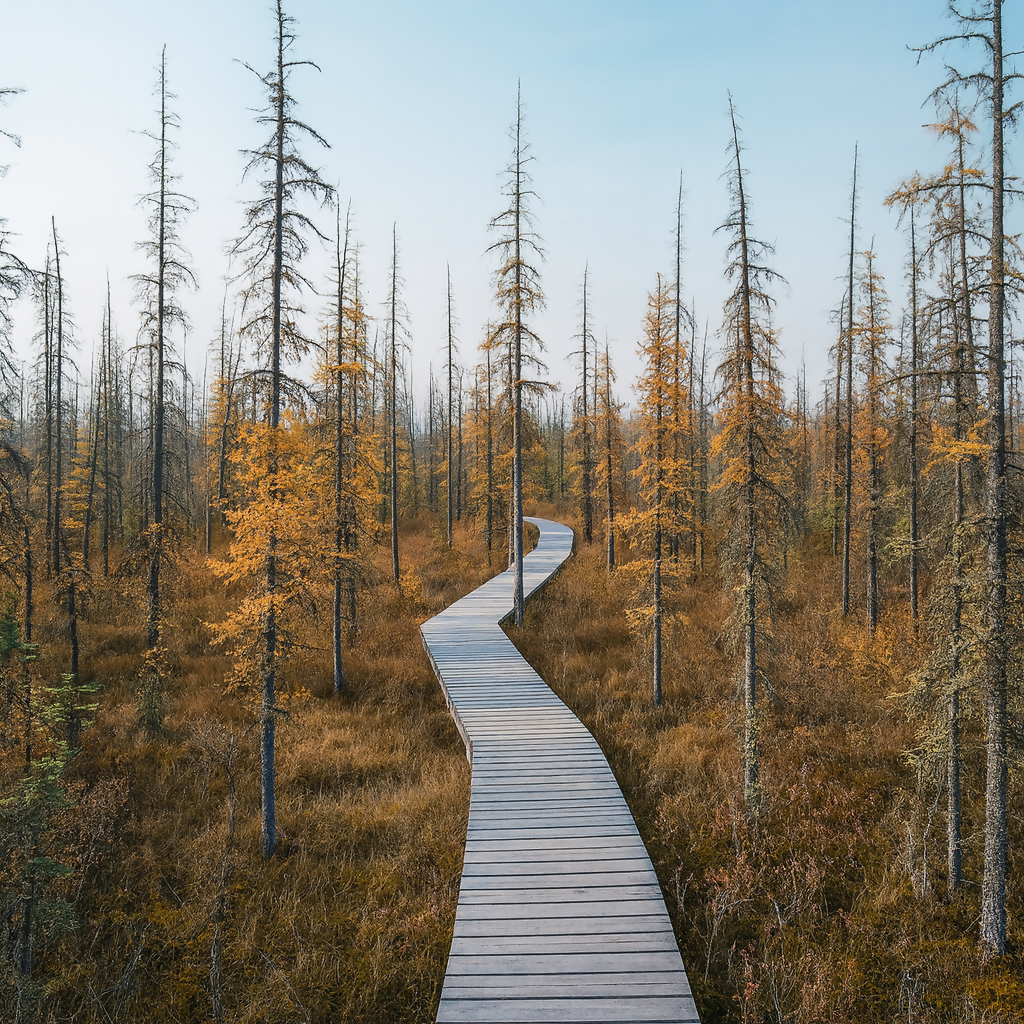 Boundary Bog Trail - Saskatoon - Saskatchewan Canada - Rendered - Digital File Digital My Custom Designs PDF