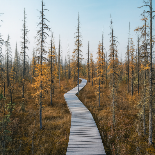 Boundary Bog Trail - Saskatoon - Saskatchewan Canada - Rendered - Digital File Digital My Custom Designs PDF