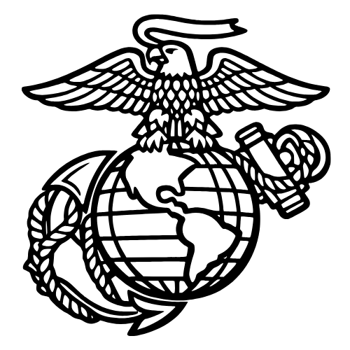Marine Emblem Outline - Digital File - XCS Friendly