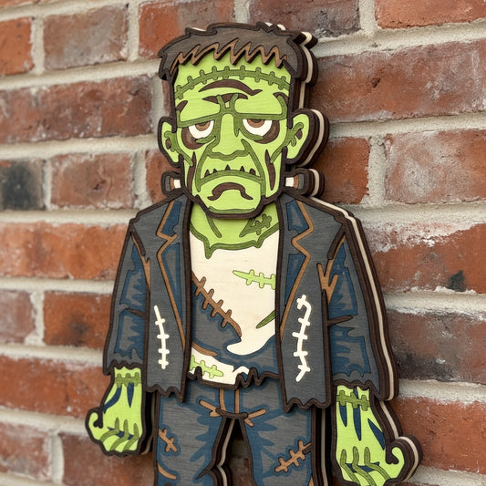 Frankenstein's Monster - Layered Line Designs - Digital File Digital My Custom Designs