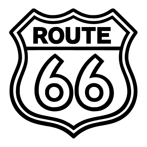 Route 66 Road Sign - Vector Graphics - Digital File Digital My Custom Designs PDF