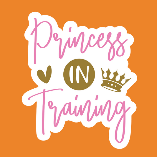 Princess in Training - Princess Stickers - Digital File Digital My Custom Designs ZIP File