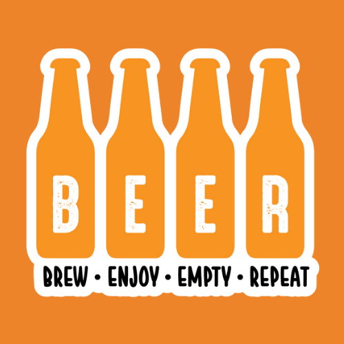 B-E-E-R - Stickers - Digital File - My Custom Designs Digital My Custom Designs ZIP File