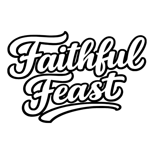 Faithful Feast Text - Vector Graphics - Digital File Digital My Custom Designs PDF