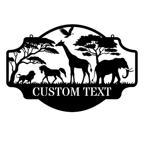 African Custom Text - Wall / Home Decor - Digital File Digital My Custom Designs ZIP File