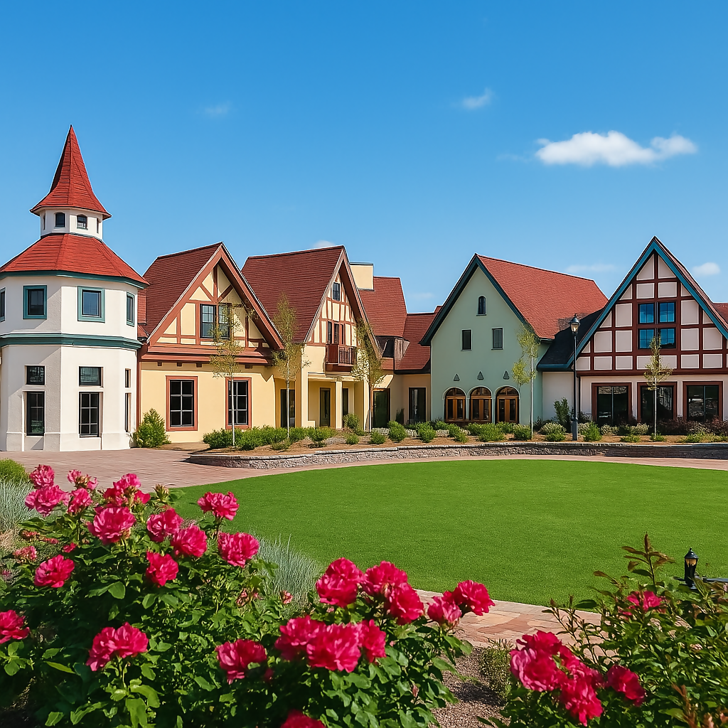 Frankenmuth River Place Shops - Michigan United States - Rendered - Digital File Digital My Custom Designs PDF