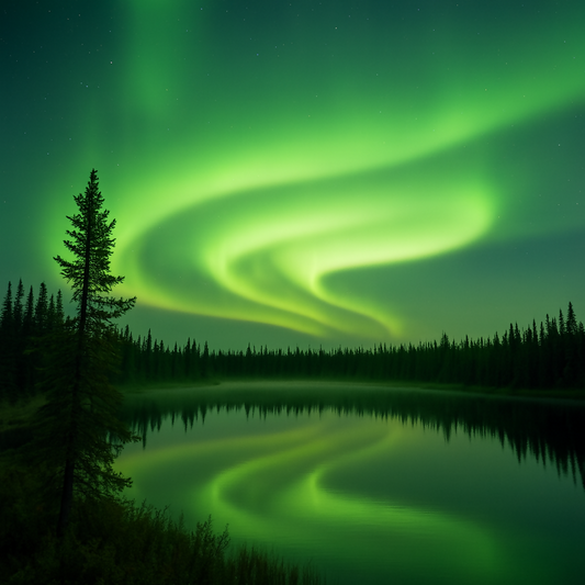 Fairbanks Northern Lights - Alaska United States - Rendered - Digital File Digital My Custom Designs PDF