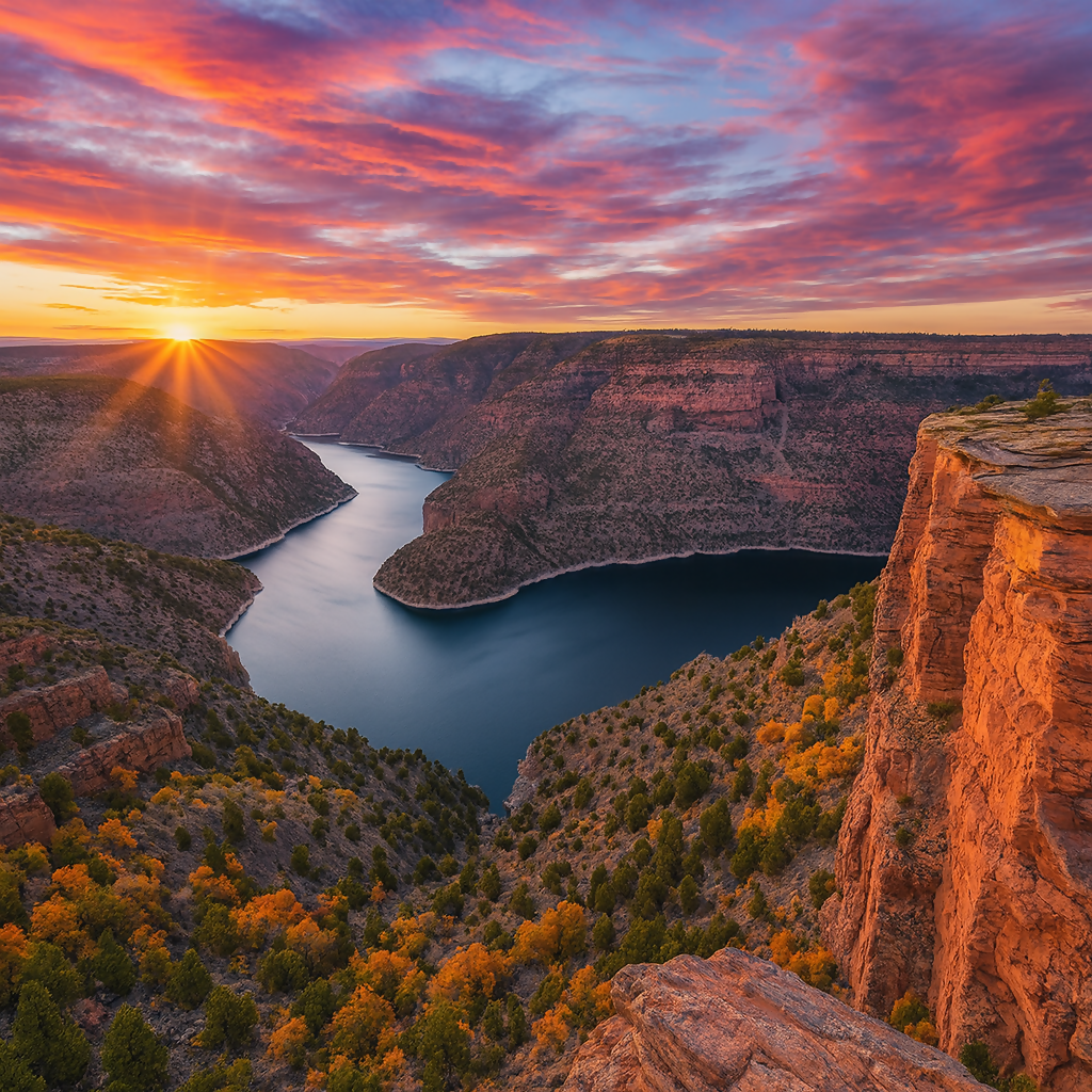 Flaming Gorge National Recreation Area - Wyoming United States - Rendered - Digital File Digital My Custom Designs PDF