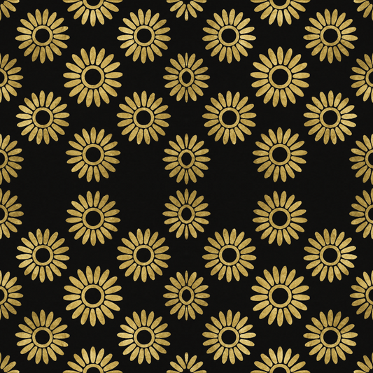 Floral and Botanical - Metallic Foil Daisy Rings - Pattern - Digital File Digital My Custom Designs PDF