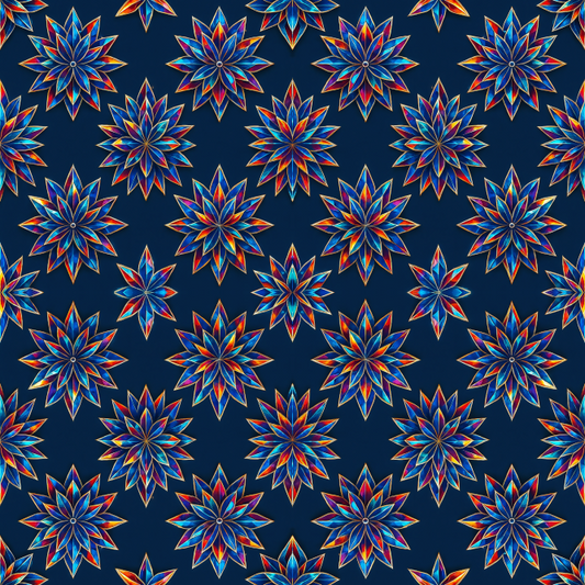 Floral Geometric Fusion - Geometric Lotus Mandalas Pattern - Digital File Digital My Custom Designs PDF