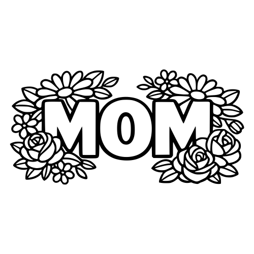 Floral Mom Design - Digital File - XCS Friendly Digital My Custom Designs PDF