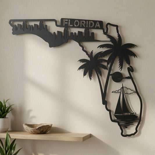 Florida - Wall / Home Decor - State Outline - United States - Digital File - ZIP File - Digital
