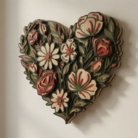 Flower Garden Heart - Layered Designs - Digital File - ZIP File - Digital