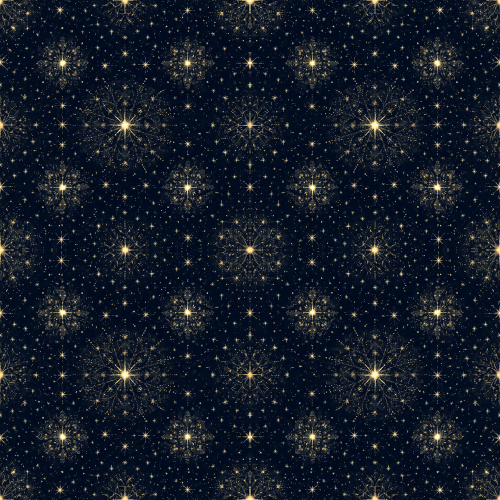 Space and Cosmic - Shimmering Star Cluster Mandalas - Pattern - Digital file
