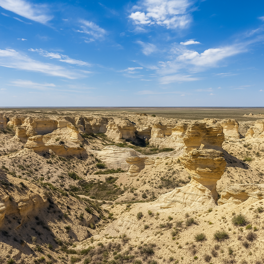 Little Jerusalem Badlands State Park - Kansas United States - Rendered - Digital File Digital My Custom Designs PDF