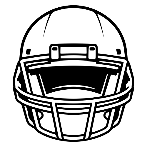 Football Helmet Front - Digital File - XCS Friendly Digital My Custom Designs PDF