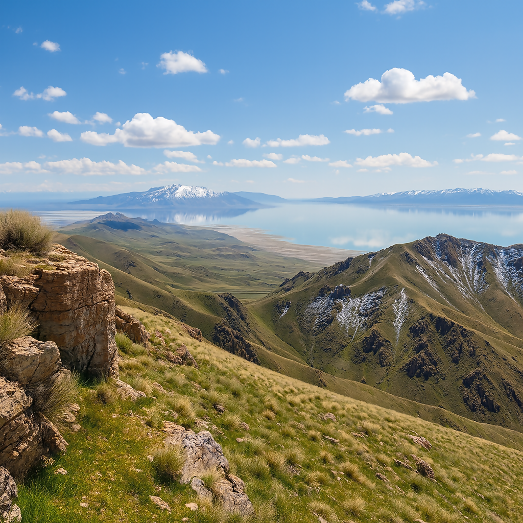 Frary Peak - Antelope Island State Park - Utah United States - Rendered - Digital File Digital My Custom Designs PDF