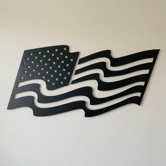 Free Form American Flag Shield - Wall Home Decor - Digital File - ZIP File - Digital