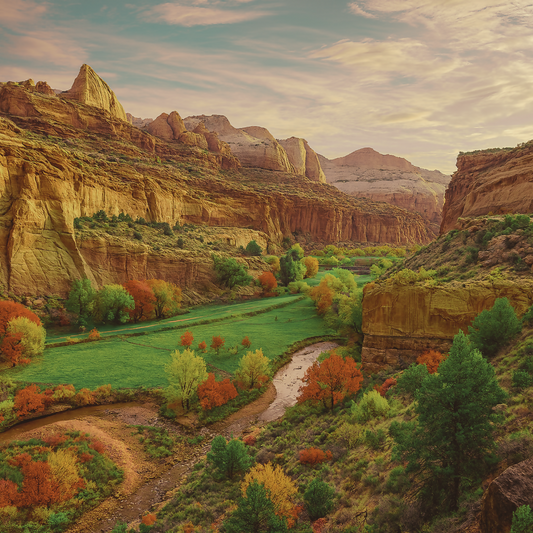 Fremont River Valley - Capitol Reef National Park - Utah United States - Rendered - Digital File Digital My Custom Designs PDF