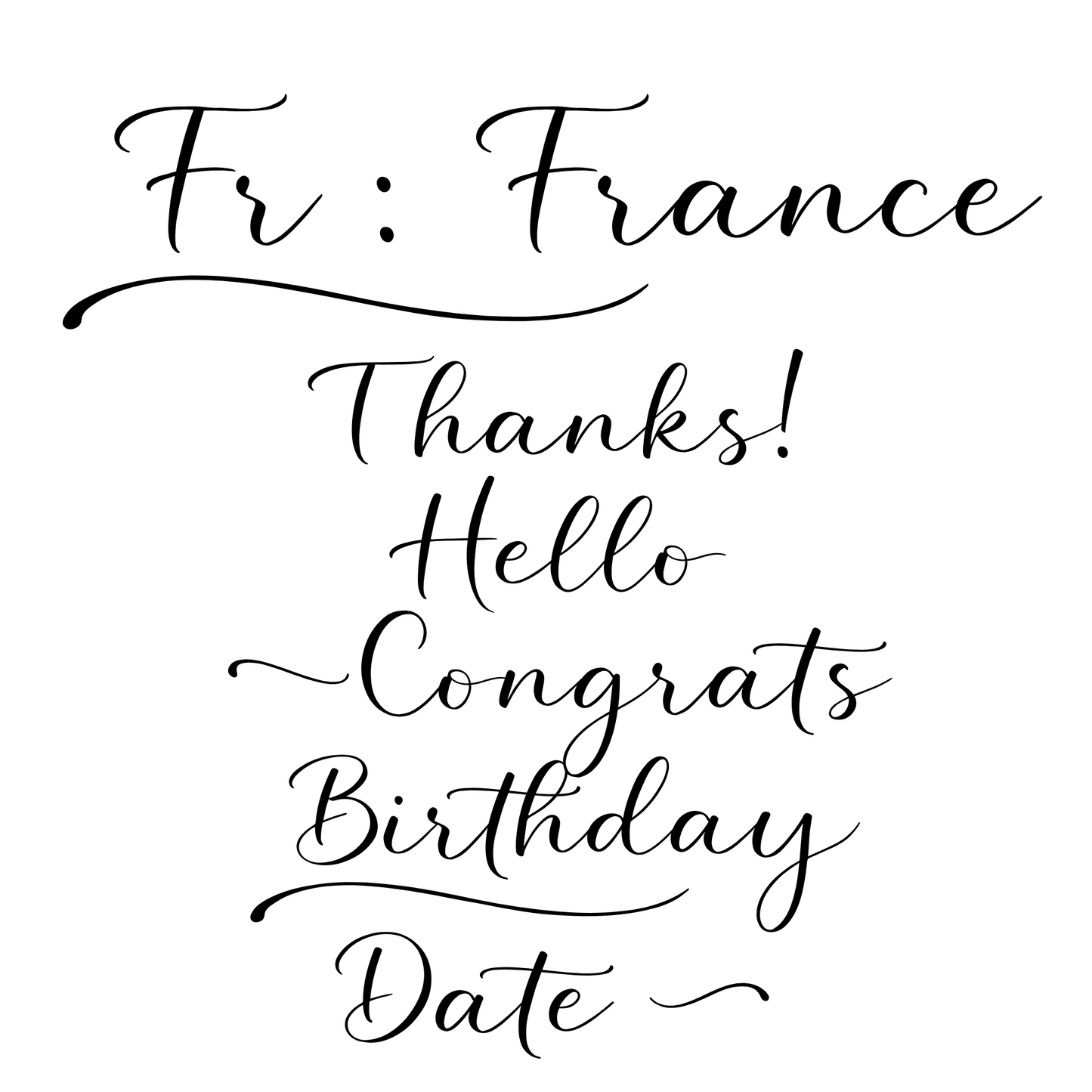 From France Font - My Custom Designs Original - From France - Digital File Digital My Custom Designs