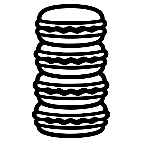 Macaron Stack Outline - Digital File - XCS Friendly Digital My Custom Designs PDF