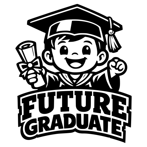 Future Graduate Kid Design - Vector Graphics - Digital File Digital My Custom Designs PDF