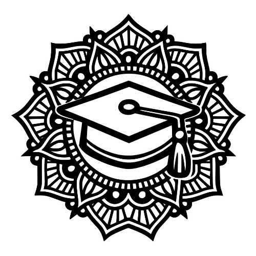 Cap Mandala Outline - Digital File - XCS Friendly Digital My Custom Designs PDF