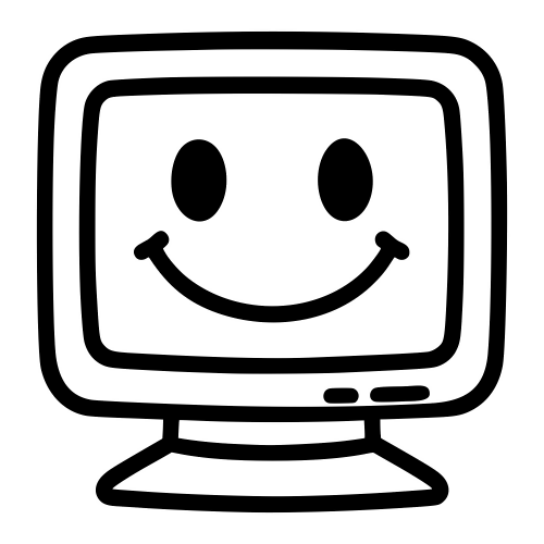 CRT Monitor with Smiley - Digital File - XCS Friendly Digital My Custom Designs PDF