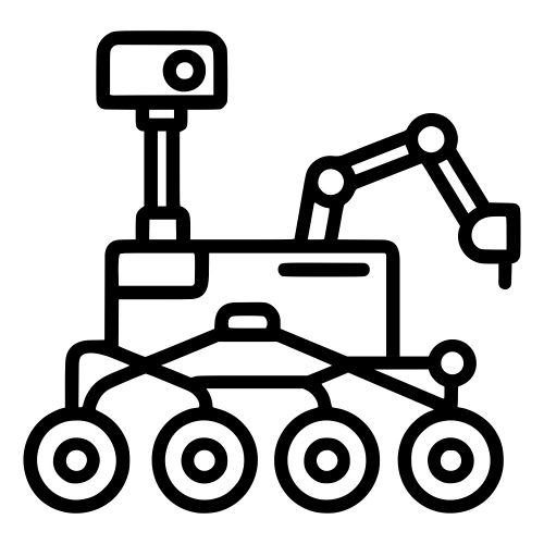 Mars Rover Outline - Digital File - XCS Friendly