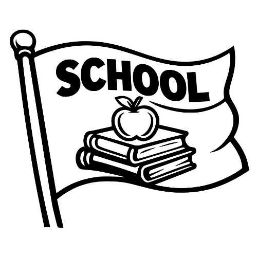 School Flag Waving - Digital File - XCS Friendly Digital My Custom Designs PDF