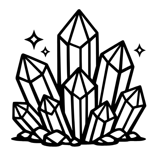 Crystal Bundle Sketch - Vector Graphics - Digital File Digital My Custom Designs PDF