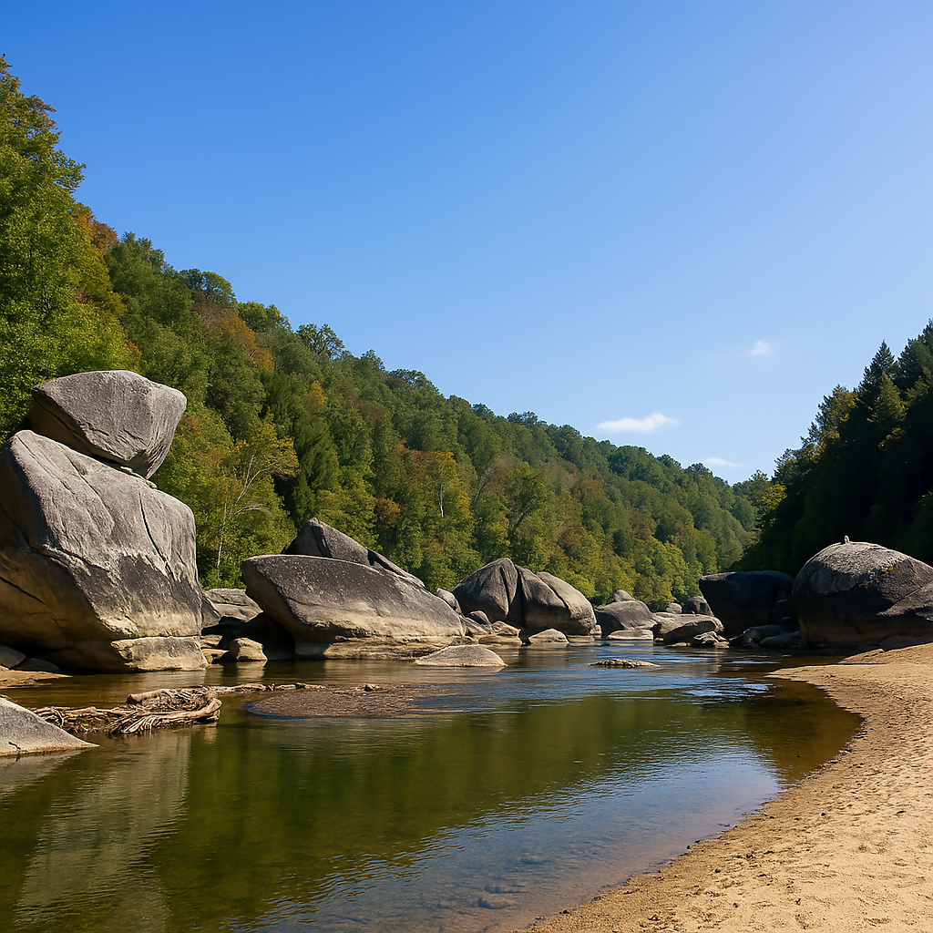 Big South Fork of the Cumberland River - Kentucky United States - Rendered - Digital File Digital My Custom Designs PDF