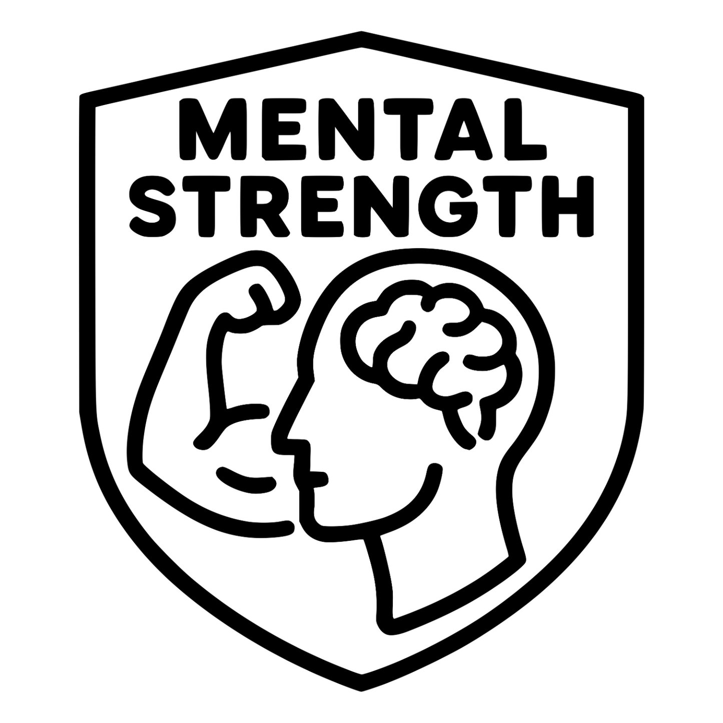 Mental Strength Badge- Digital File - XCS Friendly Digital My Custom Designs PNG