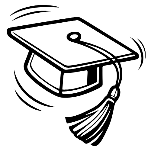 Cap Tossed in Air - Digital File - XCS Friendly Digital My Custom Designs PDF