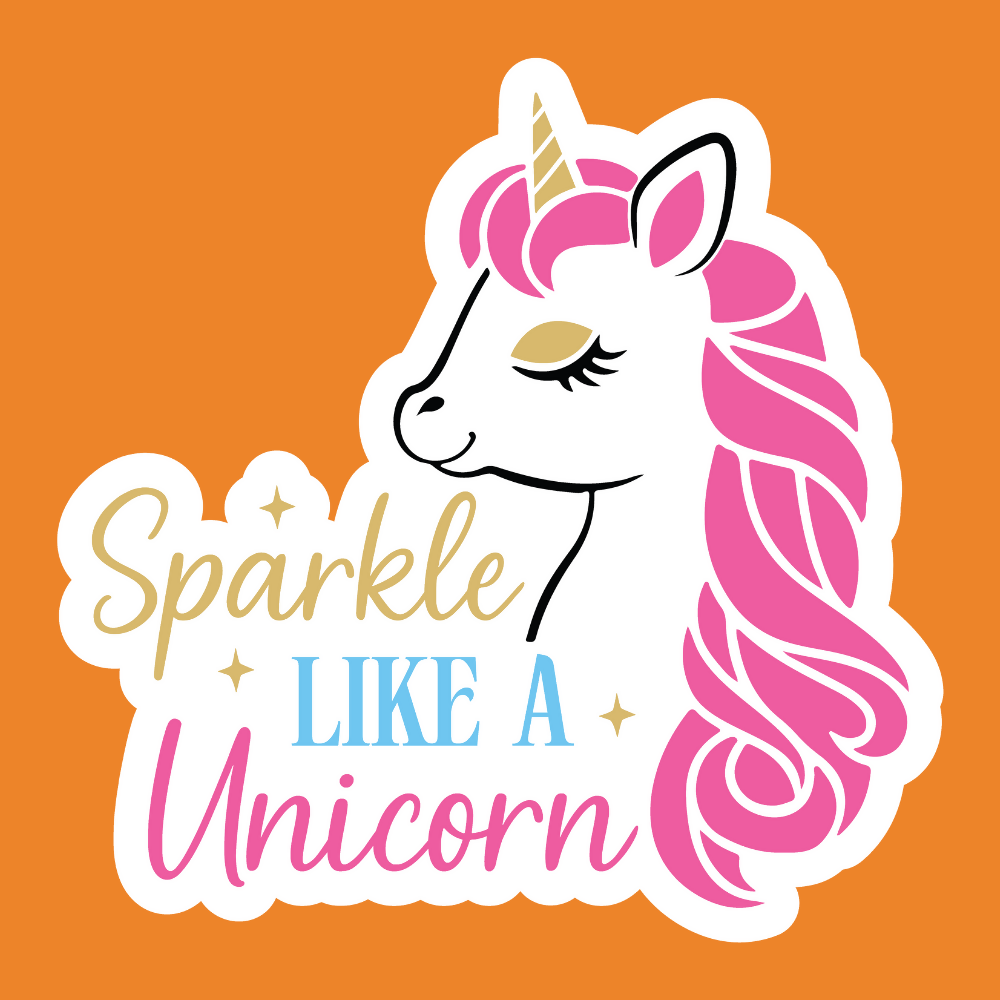 Sparkle Like A Unicorn - Unicorn Stickers - Digital File Digital My Custom Designs ZIP File