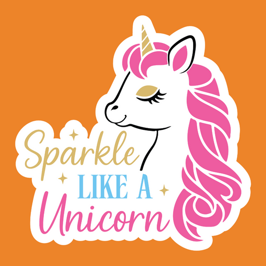 Sparkle Like A Unicorn - Unicorn Stickers - Digital File Digital My Custom Designs ZIP File