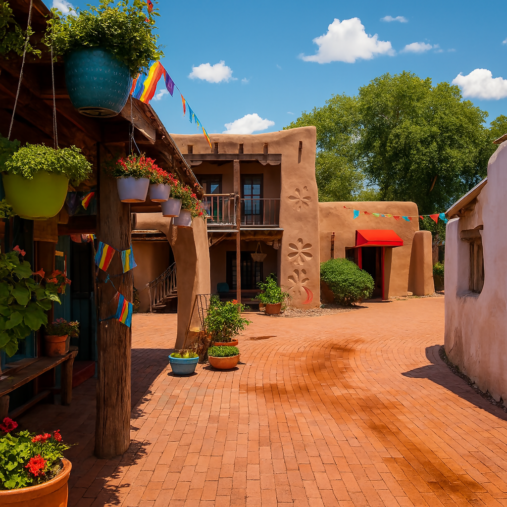 Old Town Albuquerque - New Mexico United States - Rendered - Digital File Digital My Custom Designs PDF