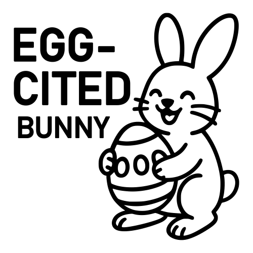 Egg-cited Bunny - Digital File - XCS Friendly Digital My Custom Designs PDF