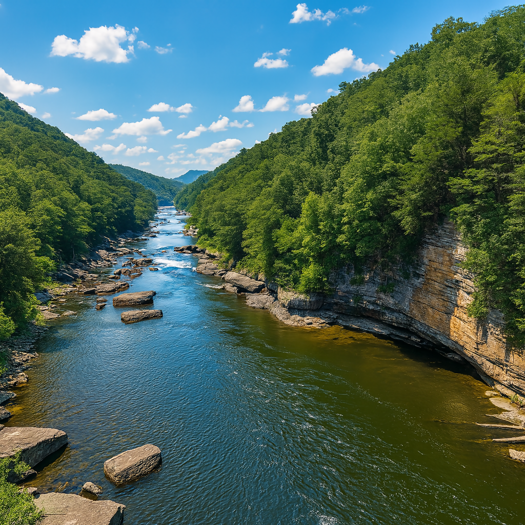Gauley River - New River Gorge National Park and Preserve - West Virginia United States - Rendered - Digital File Digital My Custom Designs PDF