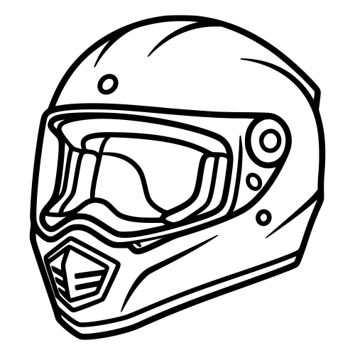 Motorcycle Helmet Full Face - Digital File - XCS Friendly Digital My Custom Designs PDF