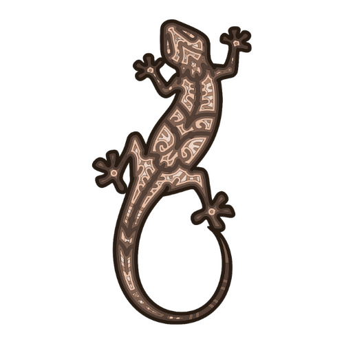 Gecko - Layered Line Designs - Digital File Digital My Custom Designs ZIP File
