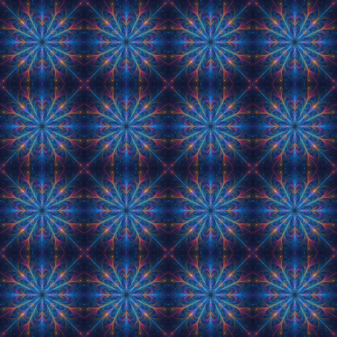 Geometric Abstract - Kaleidoscope Fractal Pattern - Digital File Digital My Custom Designs PDF