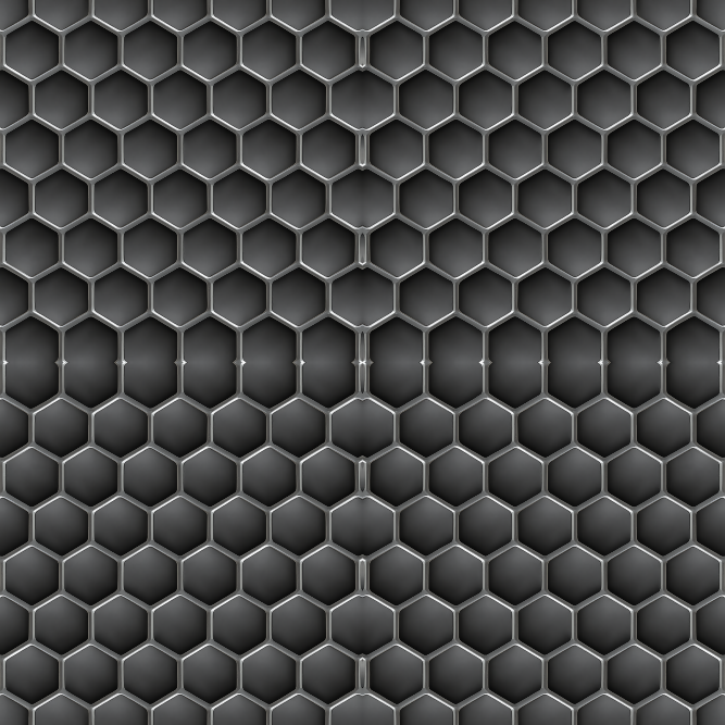 Geometric Abstract - Metallic Honeycomb Grid Pattern - Digital File Digital My Custom Designs PDF