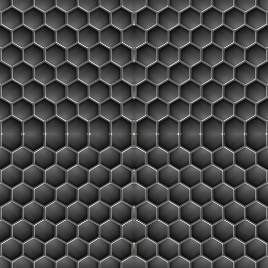 Geometric Abstract - Metallic Honeycomb Grid Pattern - Digital File Digital My Custom Designs PDF