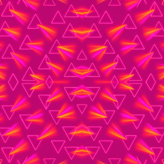 Geometric Abstract - Neon Game Controllers - Pattern - Digital File Digital My Custom Designs PDF