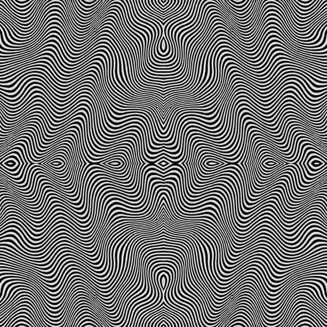 Geometric Abstract - Geometric Wave Interference Pattern - Digital File Digital My Custom Designs PDF